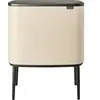 Brabantia Bo Touch Bin Mülleimer 3 x 11 Liter Soft Beige