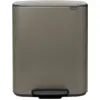 Brabantia Bo Pedal Bin 2 x 30 Liter Platinum