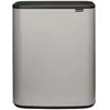 Brabantia Bo Touch Bin Mülleimer 2 x 30 Liter Soft Grey