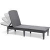 Allibert sunlounger Liege Jaipur inkl. Auflage, Farbe Graphit/Grau