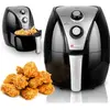 alpina Heissluftfritteuse 3.2L, Fritteuse, Schwarz, Silber