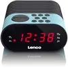 Lenco CR-07 UKW-Radiowecker großes LED-Display Schlummerfunktion Blau