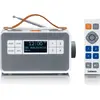 Lenco PDR-065WH - Transportables UKW-/DAB+-Radio für Senioren mit groß...