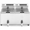 Hendi Friteuse Profi Line digital mit Ablasshahn 2 x 8 l, Fritteuse, S...
