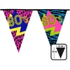 Boland Girlande Wimpelkette 80´s PE, 36x25cm, 6m