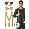 Boland Kostüm Goldglitter Accessoire-Set, Sei glänzend ausgestattet mi...