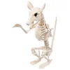 Boland Dekoobjekt Skelett Tier Ratte 'Cheddar' 18 x 15 cm, Beige