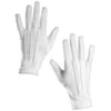 Boland Widdmann Kostüm Stoffhandschuhe XL weiß, Einfarbige, dehnbare H...