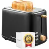 Bestron Toaster für 2 Toastscheiben, inkl. Brötchenaufsatz, 7 Bräunung...