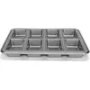 Patisse Mini-Brotform 8 Fächer, Backform, Silber