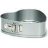 Patisse Silver-Top Heart Springform Pan, Backform, Silber