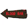 RueDeLaFete Funny Fashion Dekoobjekt Schild Blood Bar ca. 50 cm Hallow...