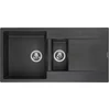 Reginox R30967 Regi Granit Spüle AMSTERDAM 15 Black Silvery ab 80 cm S...