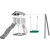 AXI Beach Tower Spielturm aus Holz in Weiß & Grau | Spielhaus für Kind...