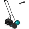 Vonroc Handrasenmäher - Rasenmäher manuell 30cm breit - Spindelmäher