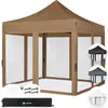 VONROC Pavillon 3x3m wasserdicht stabil - Partyzelt EasyUp System [3Mi...
