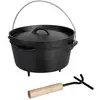Esschert Design, Grillgeschirr, Grilltopf Holländischer Ofen 10", 3.5 ...