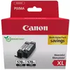 Canon PGI-570BK XL (Doppelpack) Tintenpatrone (Packung, 2-tlg)