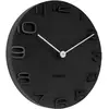 Wanduhr mit verchromten Zeigern Karlsson On The Edge 42x42x5x42 cm