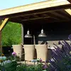 Außen-Hängeleuchte Carla alu/anthrazit