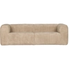 3,5-Sitzer Couch aus Rippstoff Woood Bean 73x246x96 cm