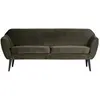 Samt-Sofa Woood Rocco 75x187x82 cm