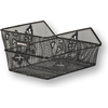 Fahrradkorb für hinten Basil Cento Flower S 36 x 26 x 18 cm - Schwarz
