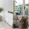 GOOD & MOJO LED-Stehlampe Okinawa, 1-flg. grün, 146cm, Holz