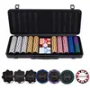 Pokerset im schwarzen Koffer   500 Chips ohne Nennwert (14 Gramm)