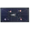 Poker-Tischdecke   180 x 90 cm   Blau