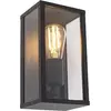 Smarte Wandleuchte Schwarz 26 cm IP44 inkl  WiFi ST64 Charlois