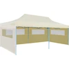 vidaXL Pop-Up-Partyzelt Faltbar Creme 3×6 m