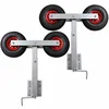 vidaXL Anhänger Bootstrailer-Stützen Doppelrad 2er-Set 59-84 cm