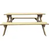 vidaXL Picknicktisch 150x135x71,5 cm Holz