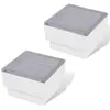 vidaXL 2 x LED Boden-Einbauleuchte 100 x 100 x 68 mm