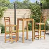 vidaXL Barhocker 2 Stk. Massivholz Akazie