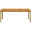 vidaXL Gartentisch 200x100x74 cm Massivholz Akazie