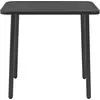 vidaXL Gartentisch Dunkelgrau 80x80x72 cm Stahl