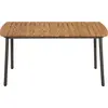 vidaXL Couchtisch 150x90x72 cm Massivholz Akazie und Stahl