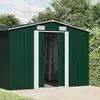 vidaXL Gerätehaus 257x580x181 cm Metall Grün