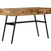 vidaXL Schreibtisch mit Schubladen Massivholz Mango 110×50×76 cm