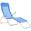 vidaXL Klappliegen 2 Stk. Textilene Blau
