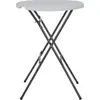 vidaXL Bartisch Klappbar Weiß 80x110 cm HDPE