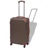 vidaXL Vierteiliges Hartschalen-Trolley-Set Kaffeebraun