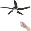 vidaXL Indenville (mit 5 Lamellen), Ventilator, Braun