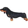 vidaXL Plüschtier Hund Dackel Stehend Plüsch Schwarz XXL