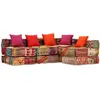 vidaXL, Hocker + Pouf, Jadiel 4-seater corner sofa with backrest