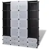 vidaXL, Kleiderschrank, Zamison (18 Fächer) (146 x 37 x 180.50 cm)