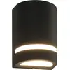 vidaXL Außenwandleuchten 2 Stk. 35 W Schwarz Halbrund