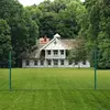 vidaXL Maschendrahtzaun mit Pfosten Stahl 25 x 0,75 m Grün